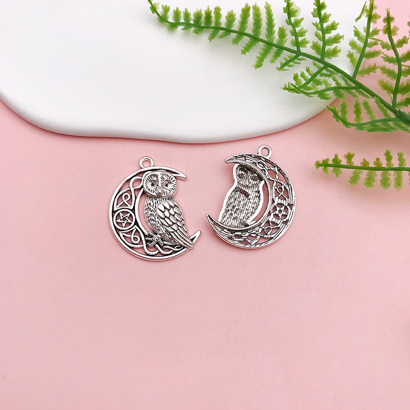 Wholesale Alloy Owl iDIY Handmade Necklace Pendant Accessories